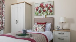 Care Home Norwich Example Bedroom at Redlands House Care Home