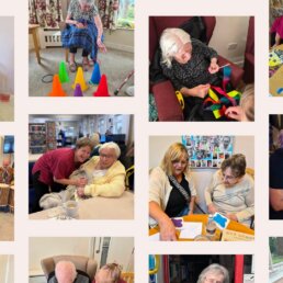Activities in a care home: residents at Redlands House in Norwich enjoying September 2026, from a birthday cake and hoopla to music and crafts